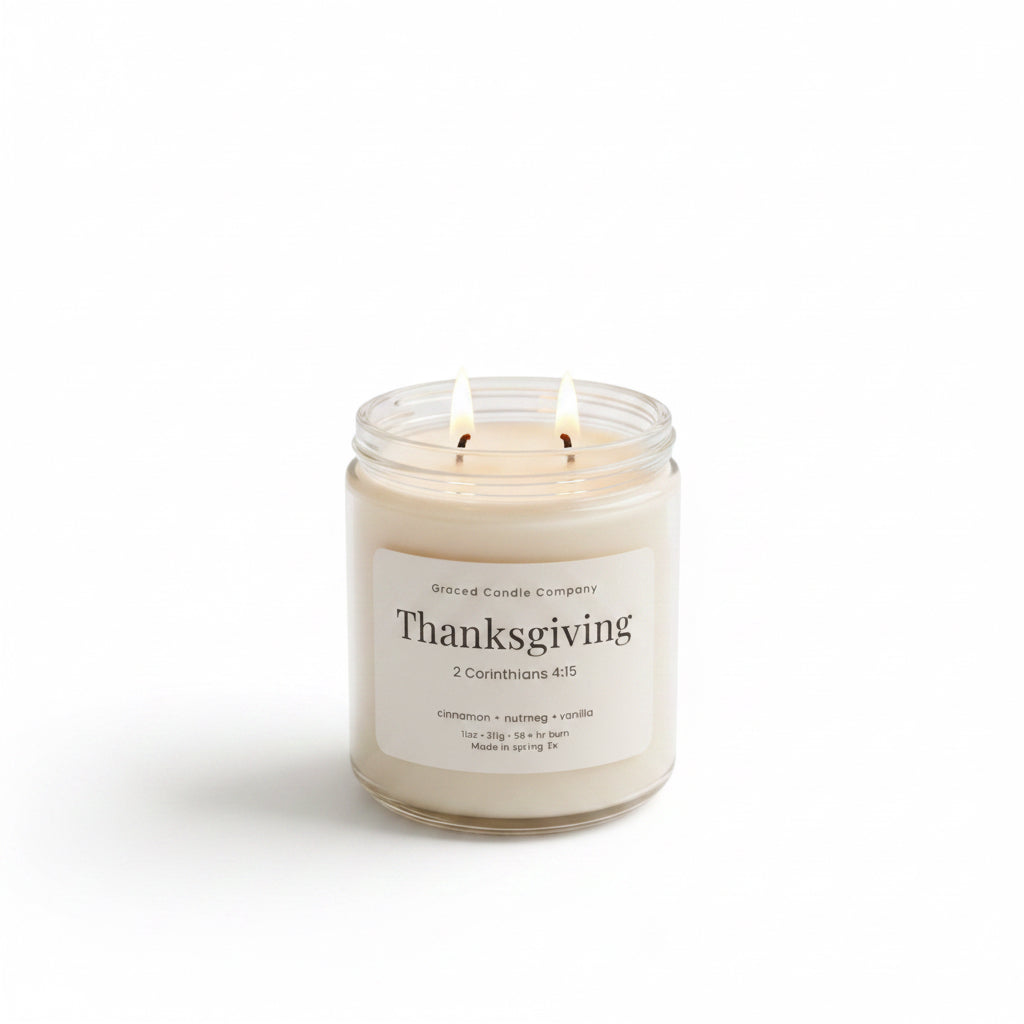Thanksgiving Double Wick Candle