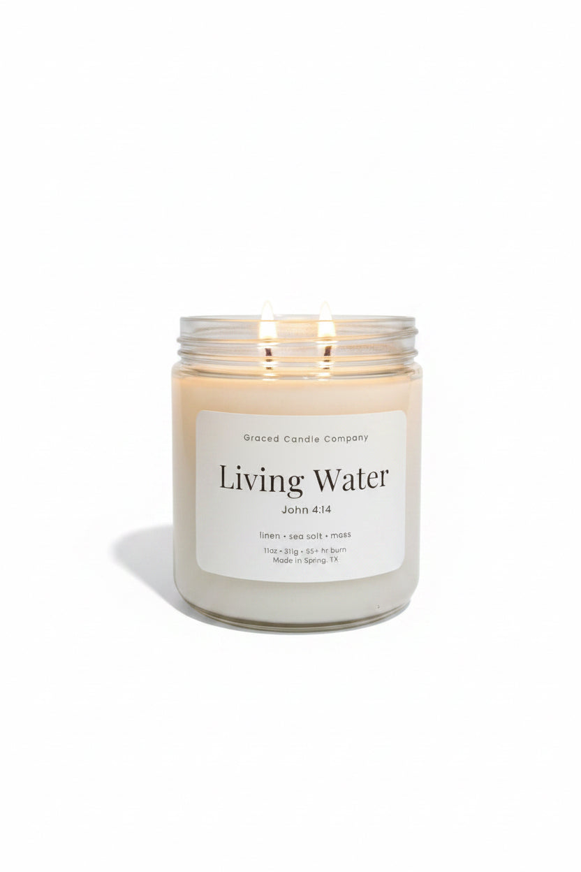 Living Waters Double Wick Candle