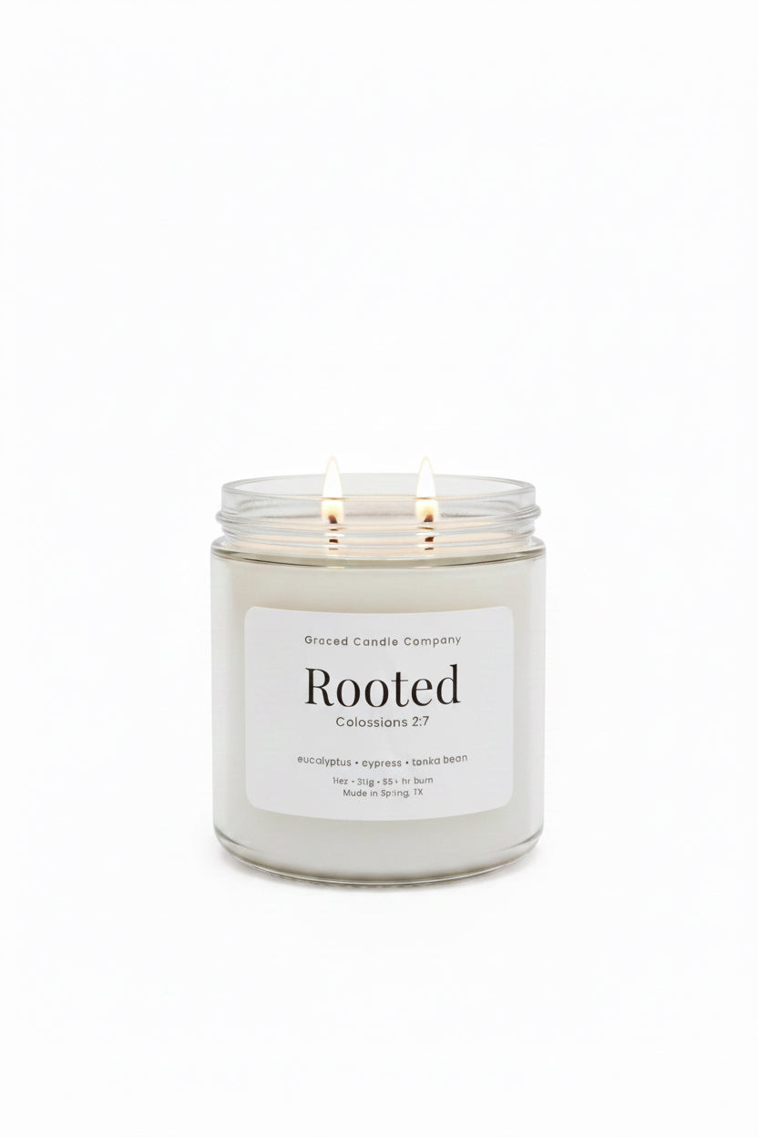 Rooted Double Wick Candle