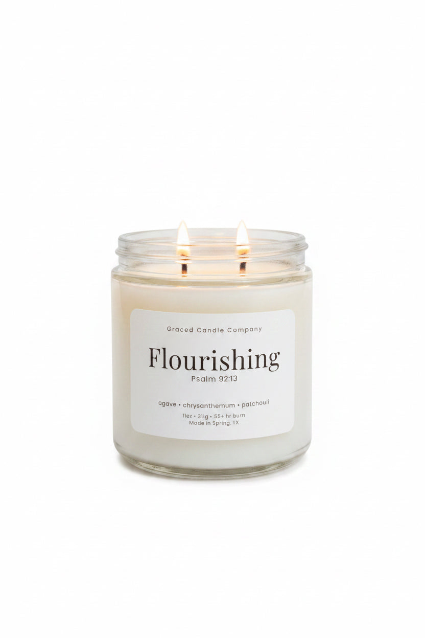 Flourishing Double Wick Candle