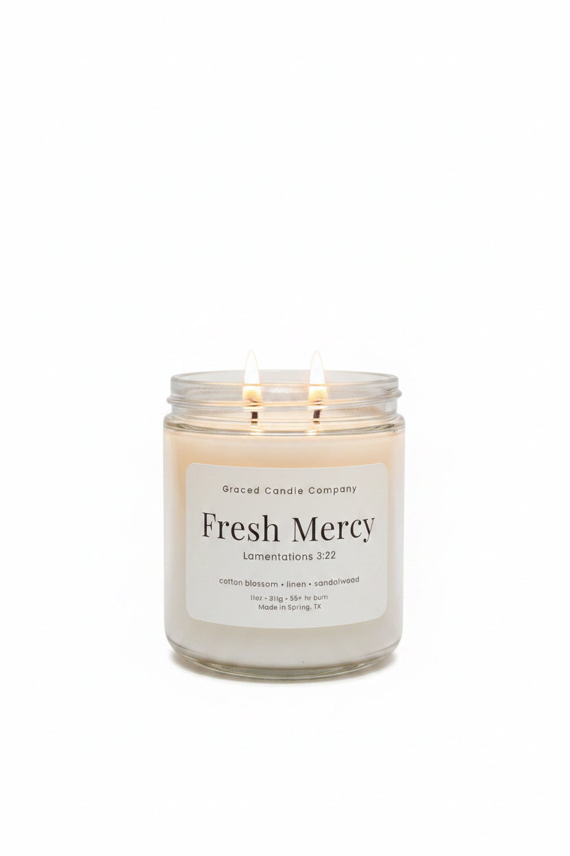 Fresh Mercy Double Wick Candle